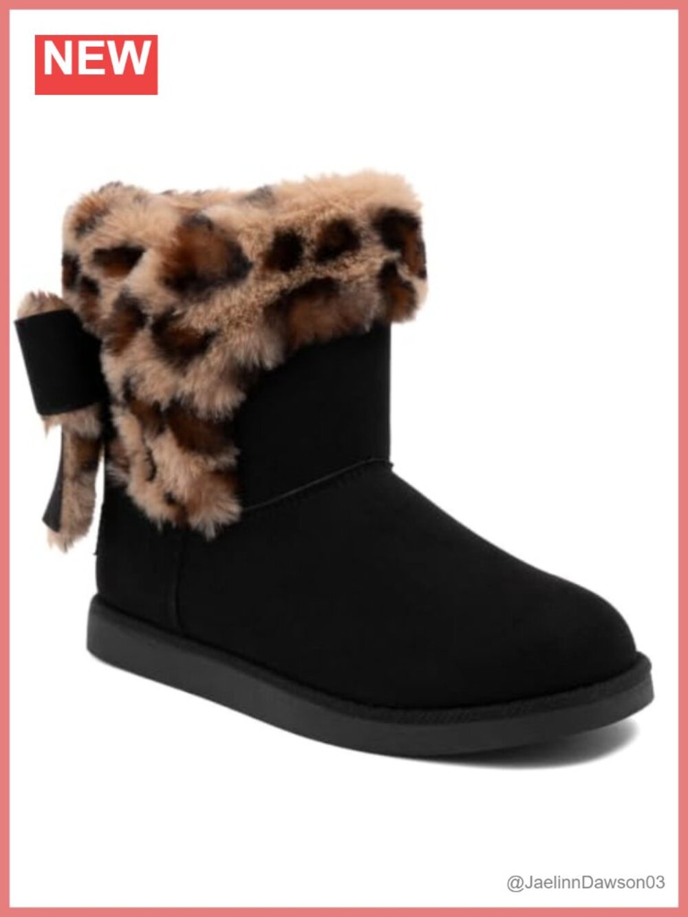 Women's Slip-On Snow Boots with Plush Faux Fur Lining, Insulated Winter Booties